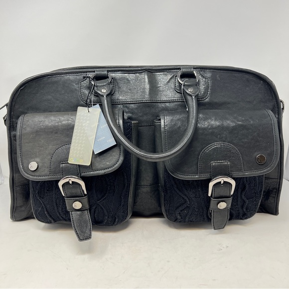 Coogi NWT Limited Edition (026 of 100) Black Leather Weekender Bag. - Picture 8 of 16
